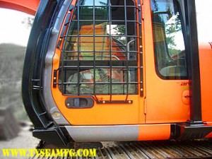 Fops, Falling Object Protection System, rollover protection system, excavator guarding