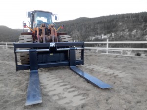 Wheel loader pallet forks for loaders, dozers and crawlers