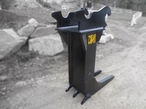 Excavator tree stumper, for foresty and logging. Manufactured by Tysea Mfg.