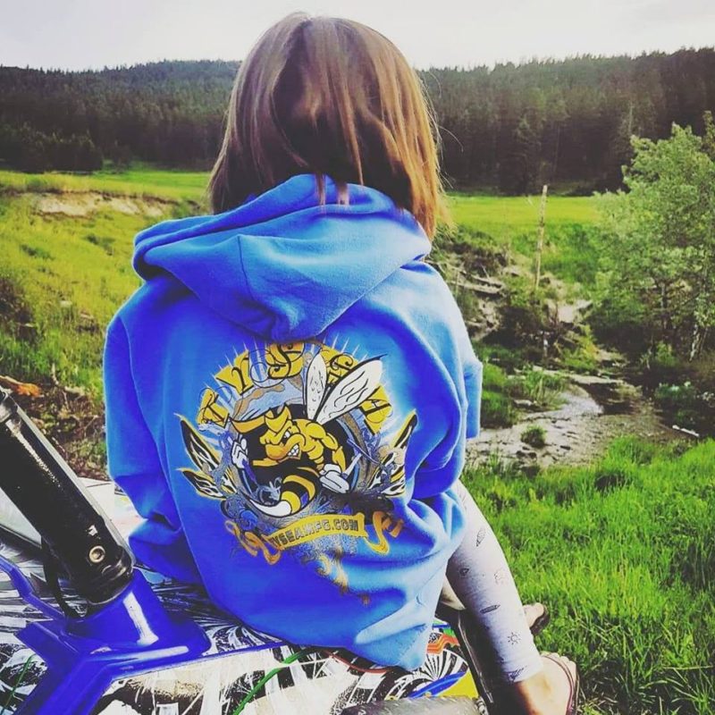 Rocking a Tysea hoody while out for a side by side ride on the polaris razor.