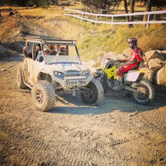 The guys at Tysea taking off work early to head out for a rip on the polaris razor!