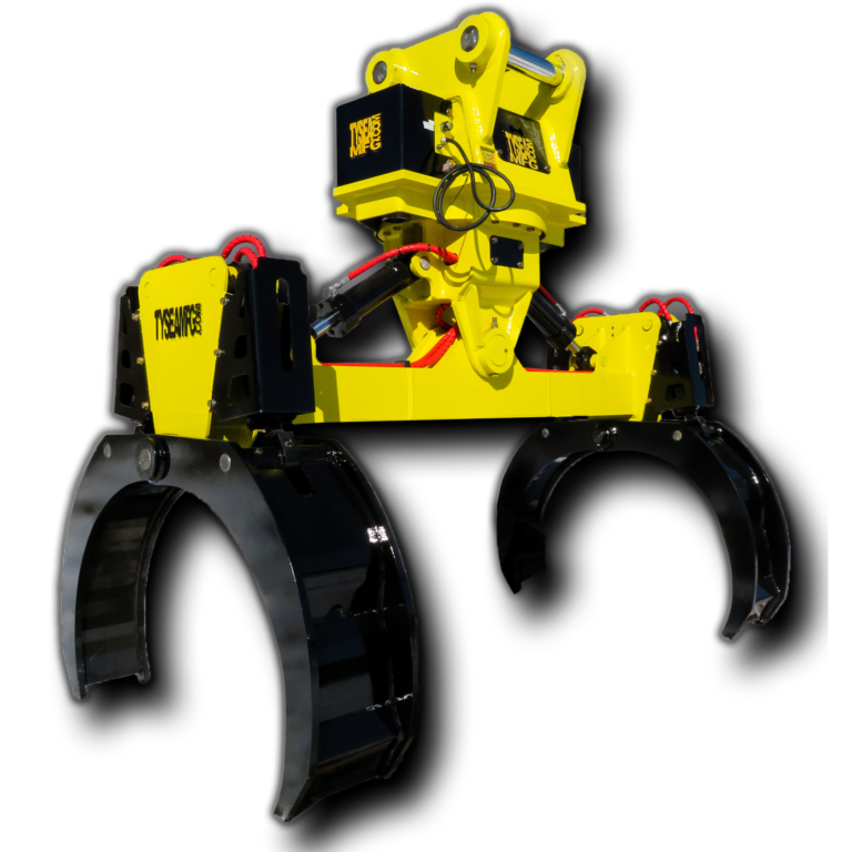 Excavator pipe handler for handling and laying pipe on pipelines