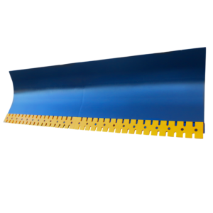 Curved moldboard wheel loader hydraulic angle snow blade