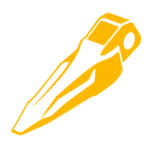 Icon of an excavator bucket tooth
