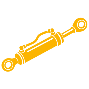 Icon of an excavator hydraulic cylinder