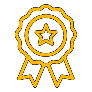 Icon symbolizing years of experience and quality