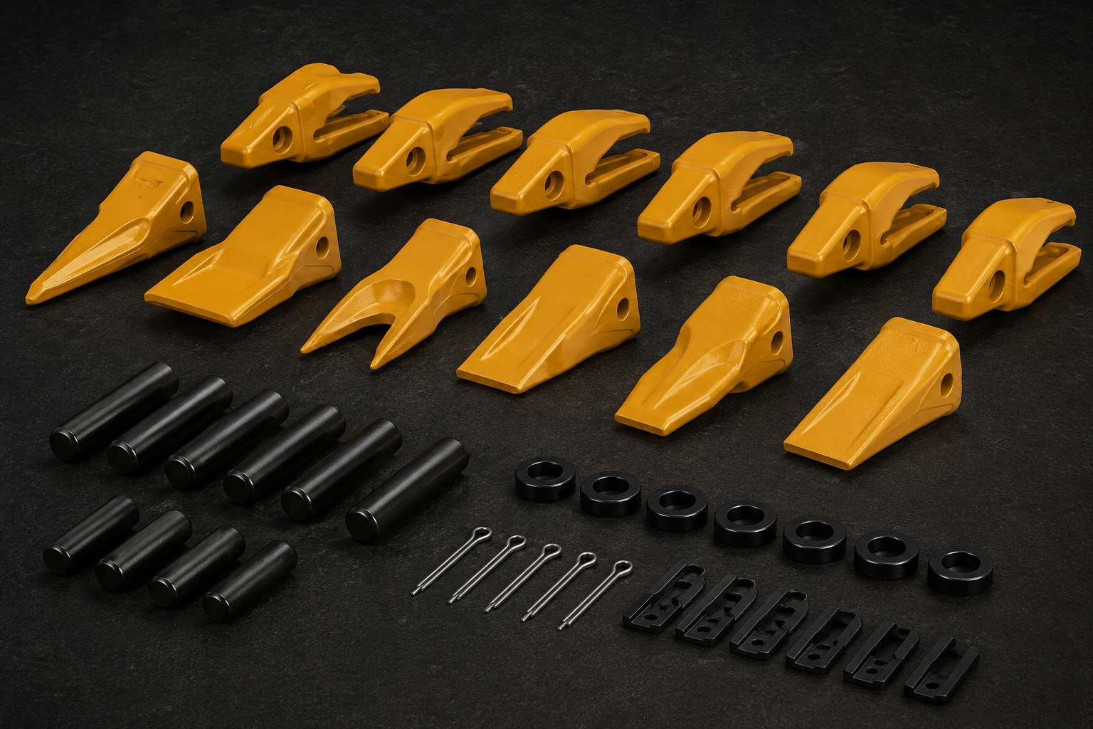 TEETH-HARDWARE-ADAPTERS-RETAINERS-PINS-LOCKS