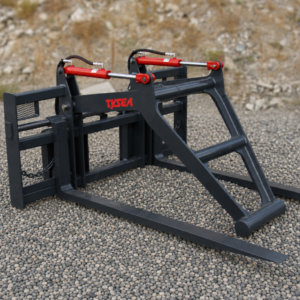 Skid steer mat grapple on rocky ground